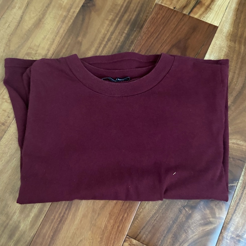 Brandy Melville deep red t shirt